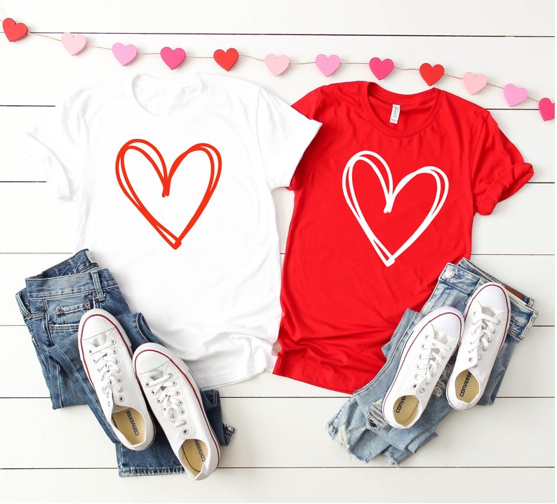 Valentines Day Shirt For Women - Cute and Modern Heart Design – funmunchkins